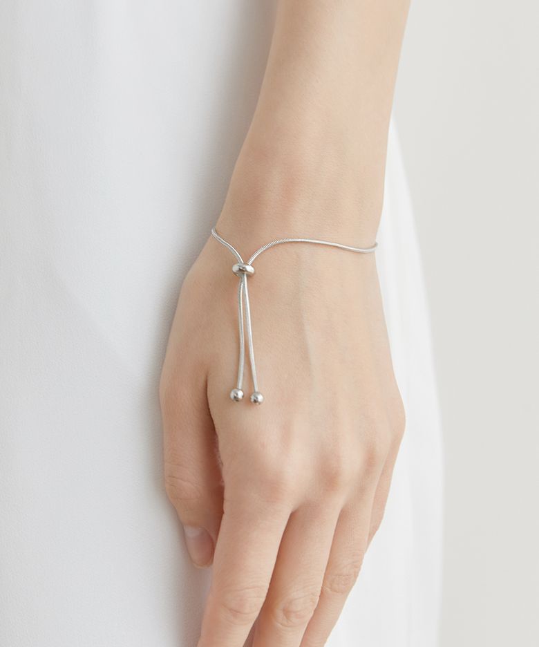 clamp rope bracelet (W005_silver)