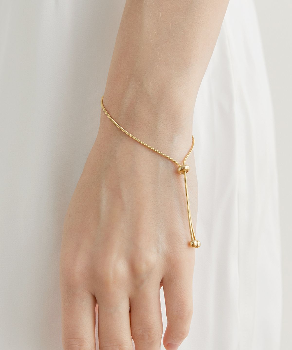 할렌(HALDEN) clamp rope bracelet (W005_gold)