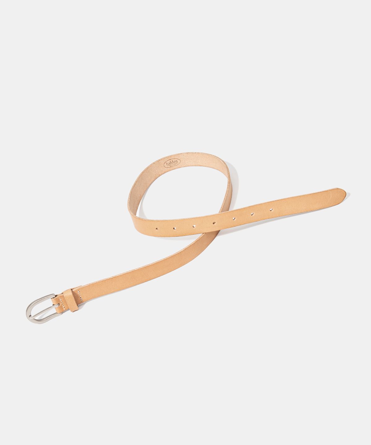 할렌(HALDEN) basic cowhide leather belt (T001_beige)