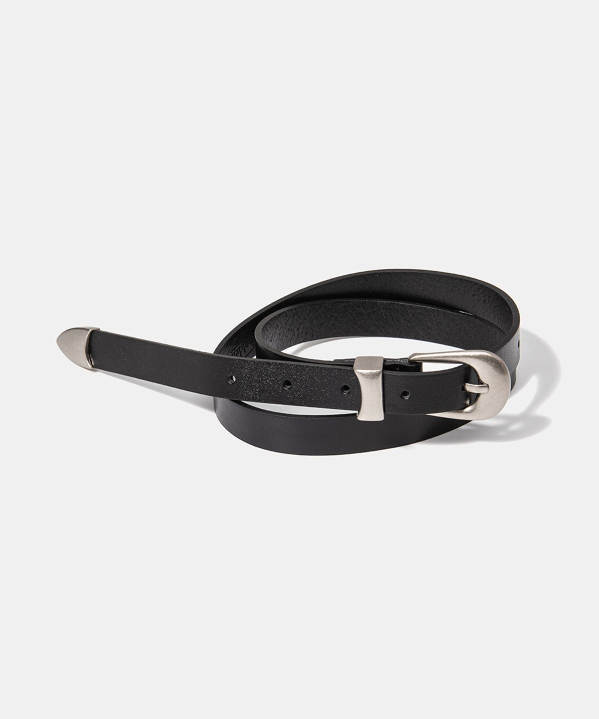 할렌(HALDEN) (W) western cowhide leather belt (T002_black)