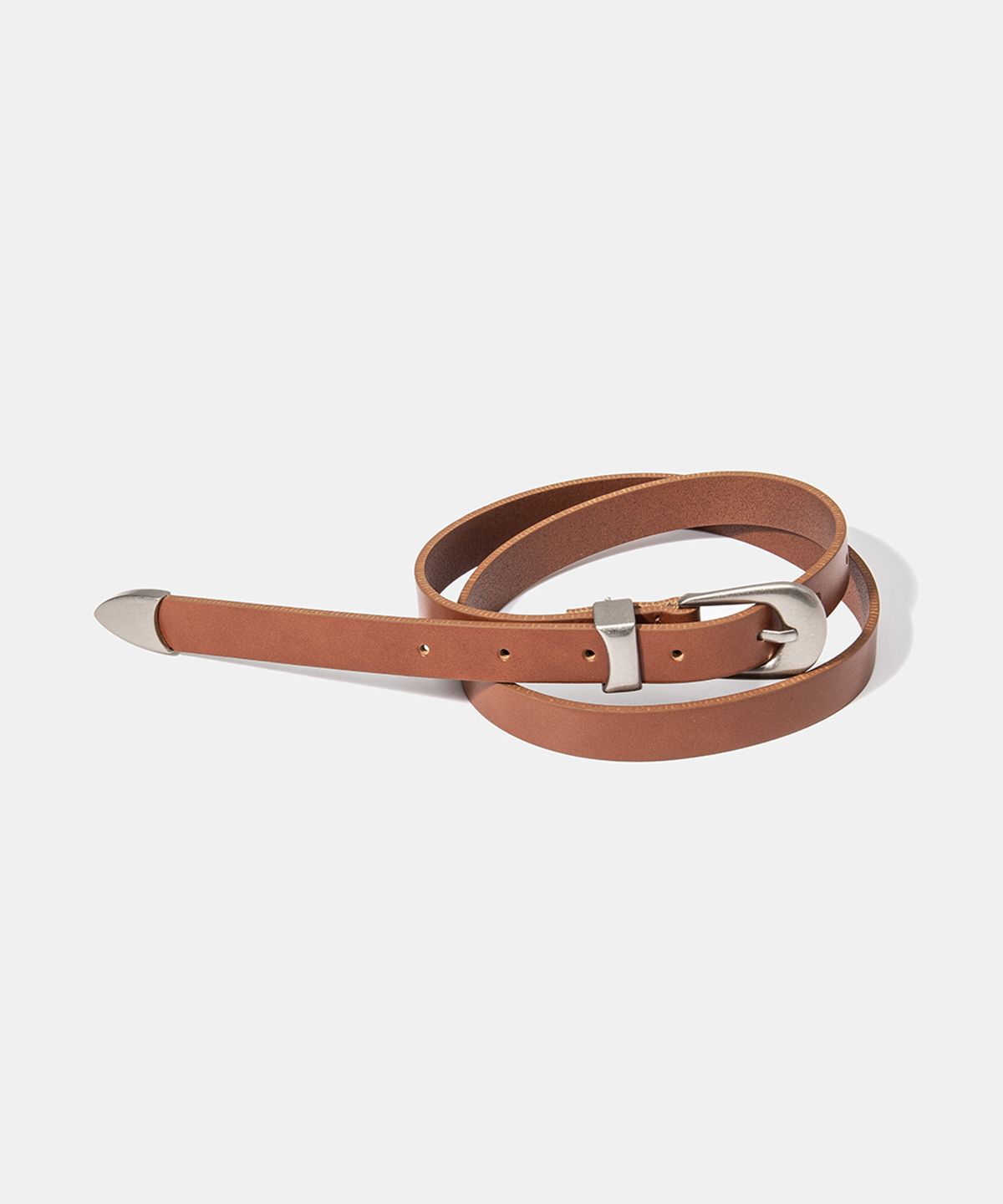 할렌(HALDEN) (W) western cowhide leather belt (T002_tan)