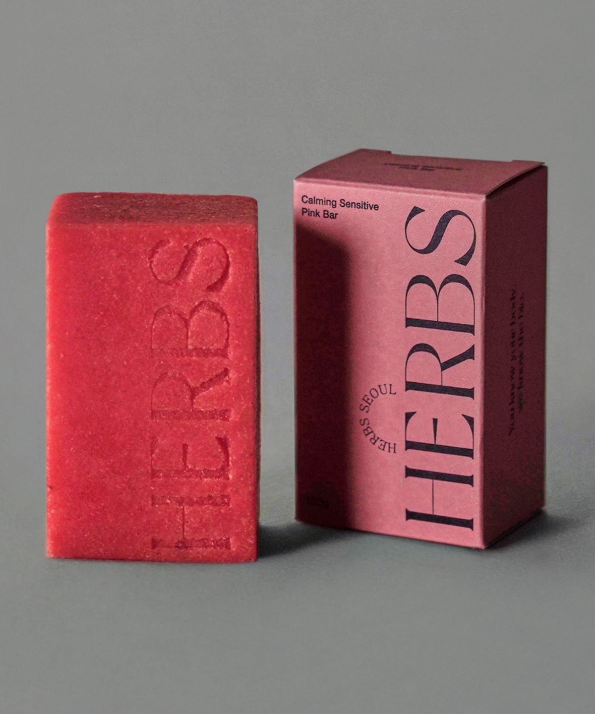 허브스서울(HERBS SEOUL) [파우치증정]진정 센서티브 페이스 천연 클렌징 솝바 핑크바(약산성/무자극) & 2pack 듀얼 세트  200g