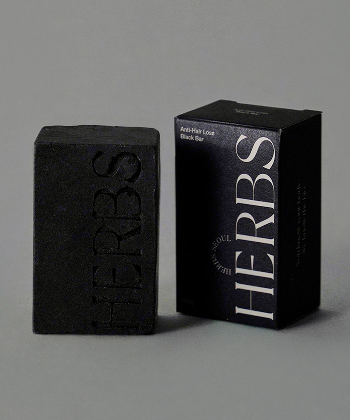 허브스서울(HERBS SEOUL) [파우치증정]안티헤어로스 샴푸바 블랙바 약산성 무자극 헤어케어 & 2pack 듀얼 세트 200g