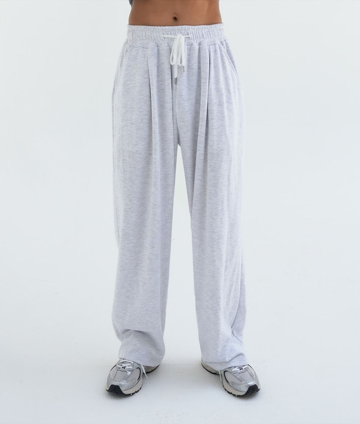 콘치웨어(CONCHWEAR) essential line relaxed 와이드 팬츠 (백메란지)