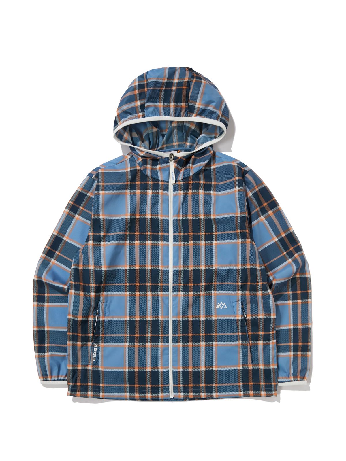 아이더(EIDER) CAMPACK (캠팩) 남성 체크 방풍 자켓_Light Blue