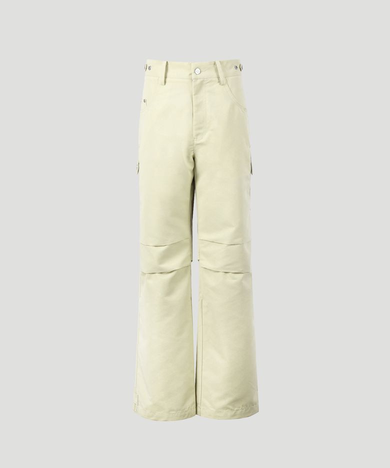 Oblique Line Pocket pants(Ivory)