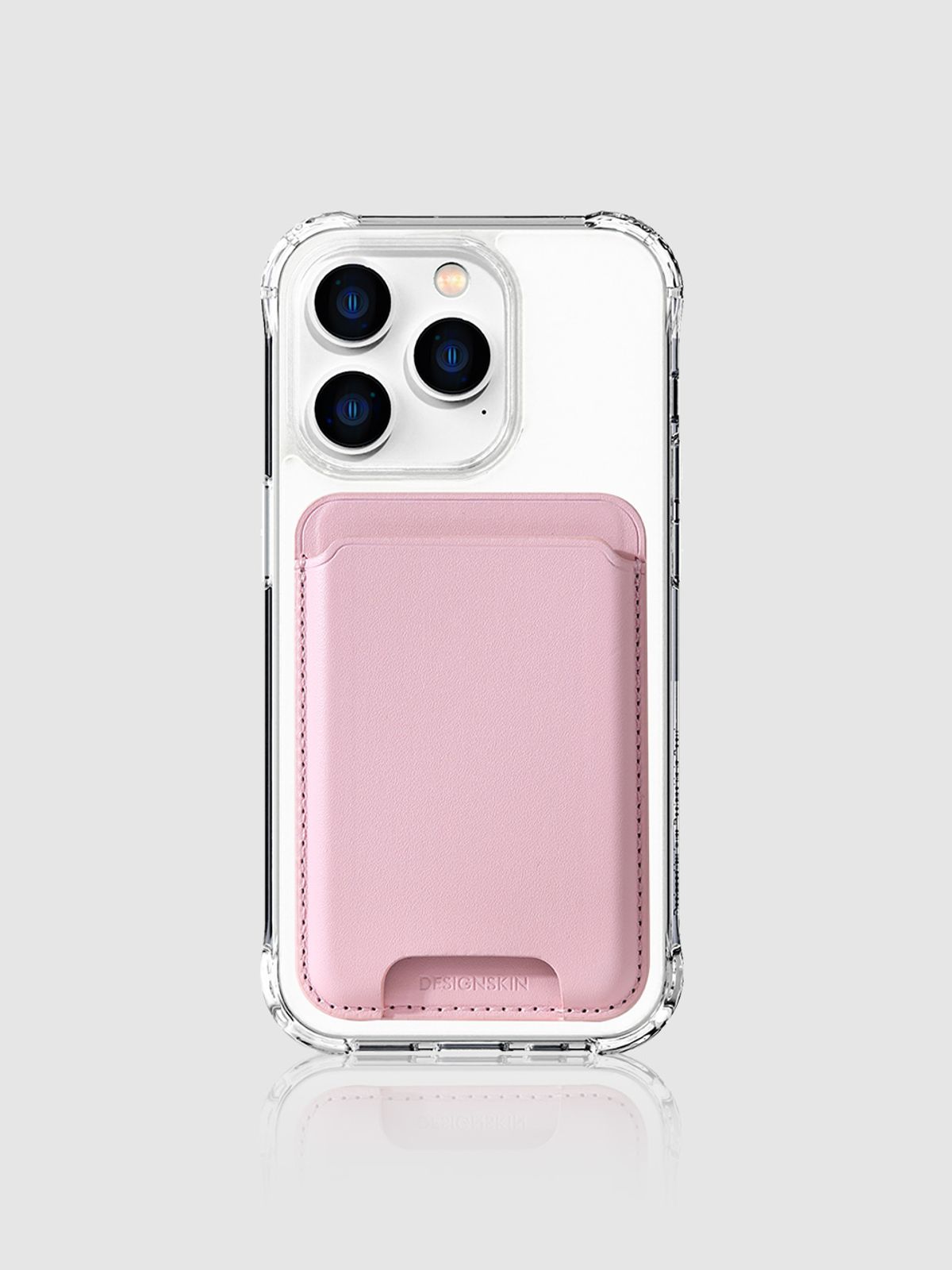 디자인스킨(DESIGNSKIN) 부착형 맥세이프 카드포켓-핑크
