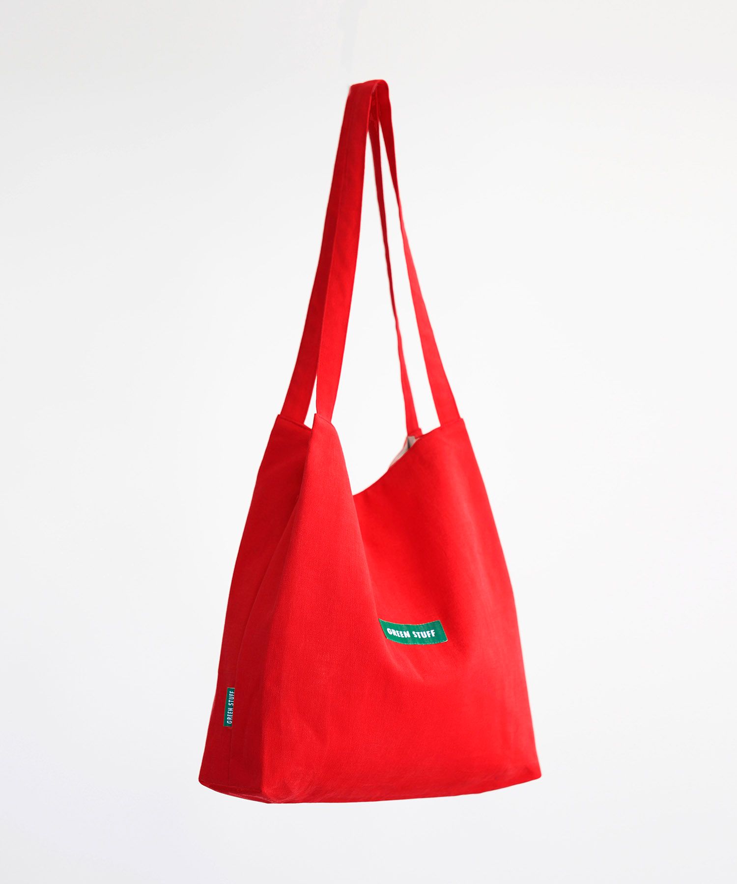 MUSINSA | GREEN STUFF boxy bag 53 - vivid cotton red