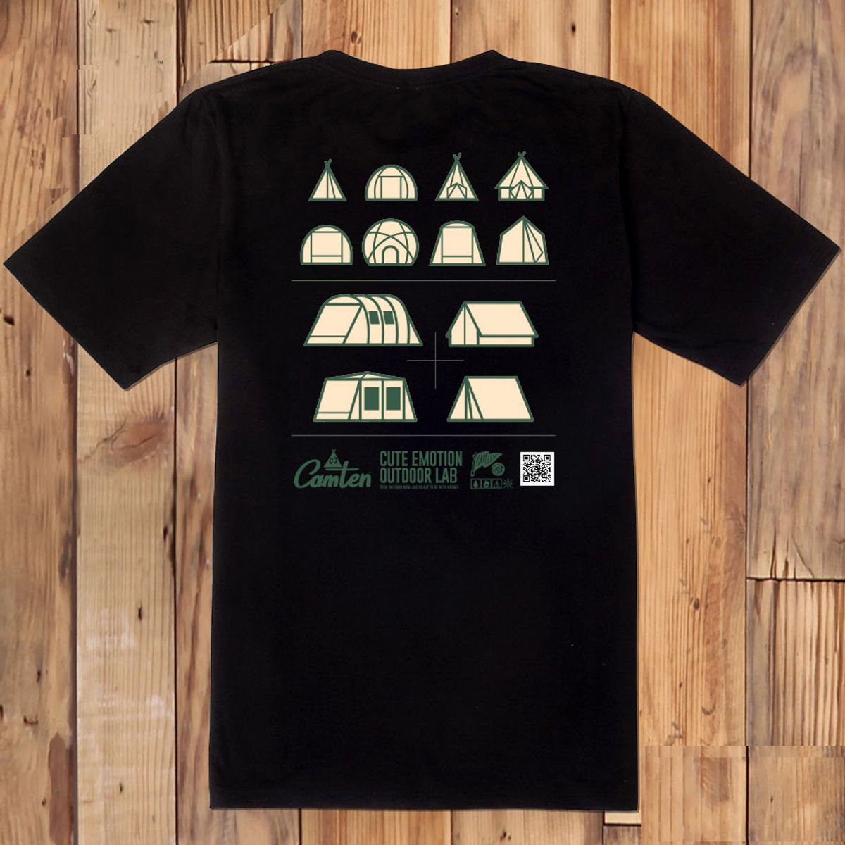 돌돌(DOLDOL) Camten-tshirts-42 감성 캠핑 브랜드 캠텐 캐릭터 그래픽 티셔츠 반팔티