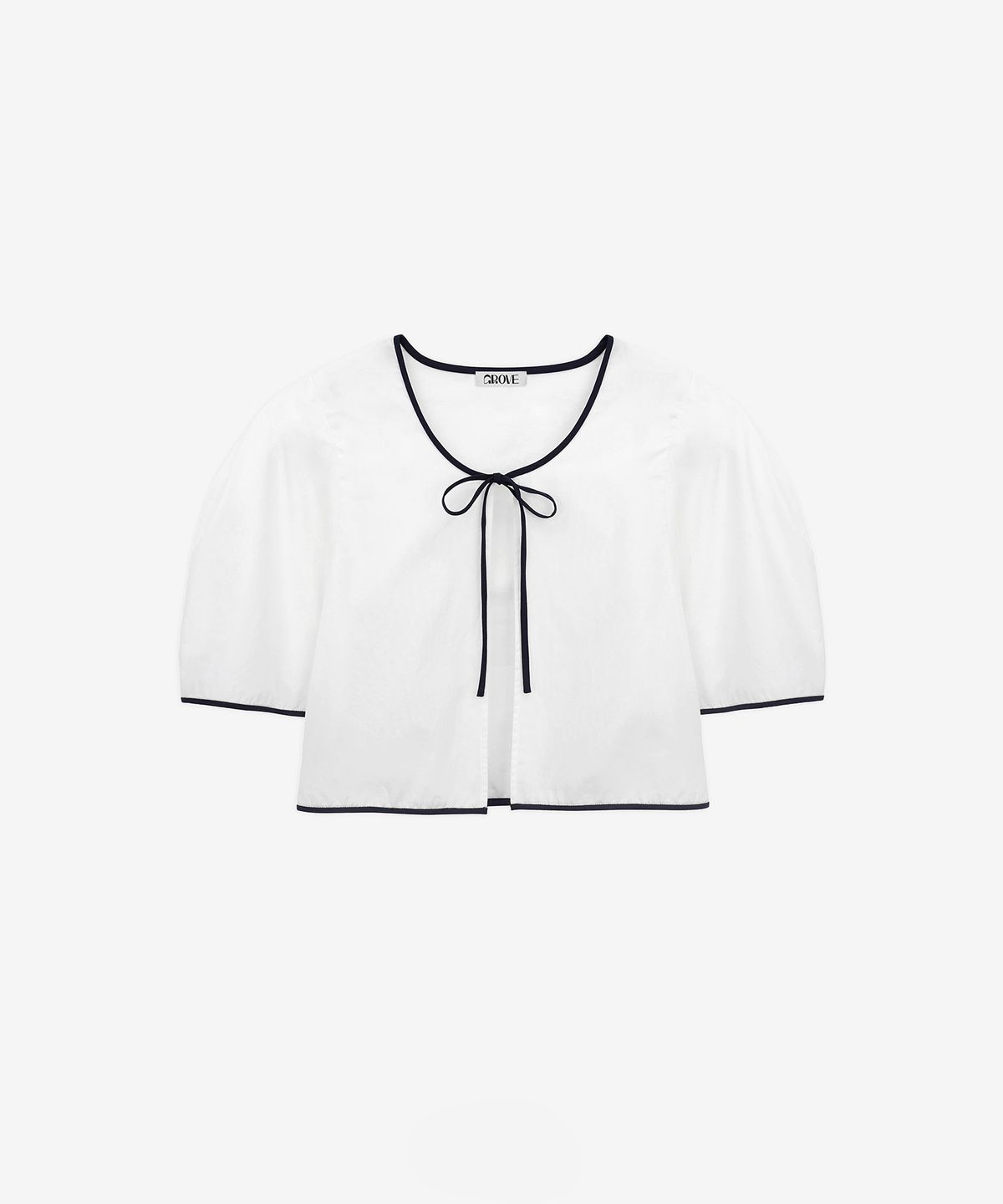 그로브(GROVE) 22SUMMER PONDE BLOUSE [IVORY]