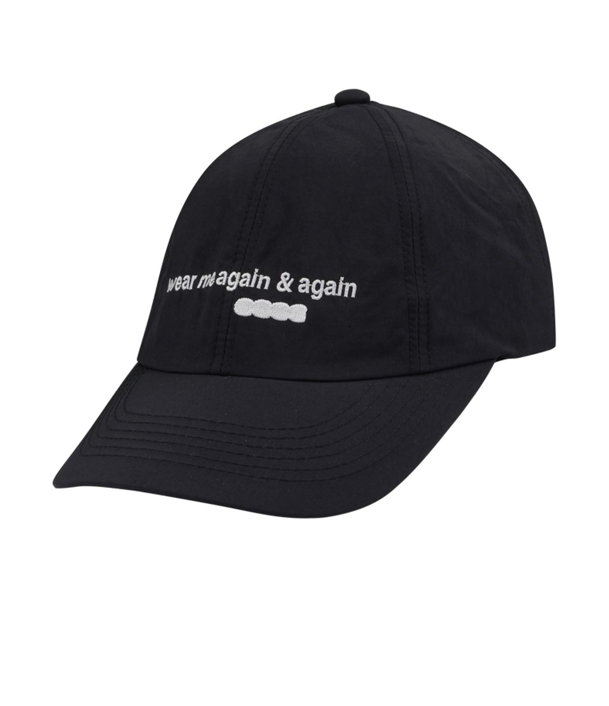 챈스챈스(CHANCECHANCE) WEAR ME AGAIN & AGAIN NYLON CAP(BLACK)