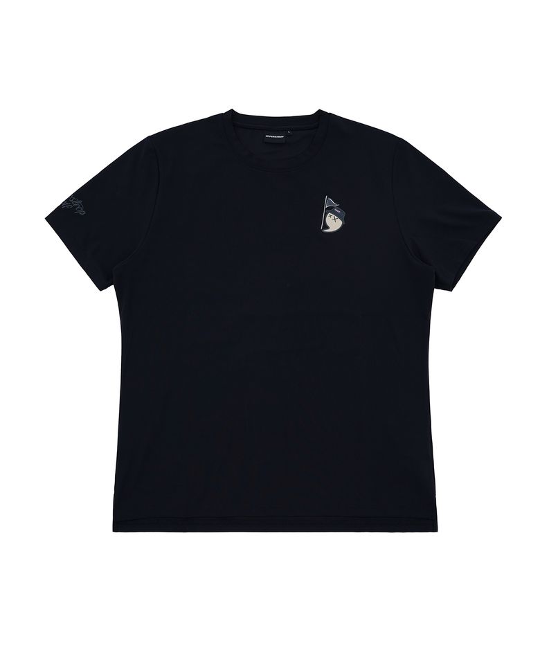 [UP3075] UPST GOLF 콤마 페더 라이트 반팔티셔츠 릴렉스 블랙