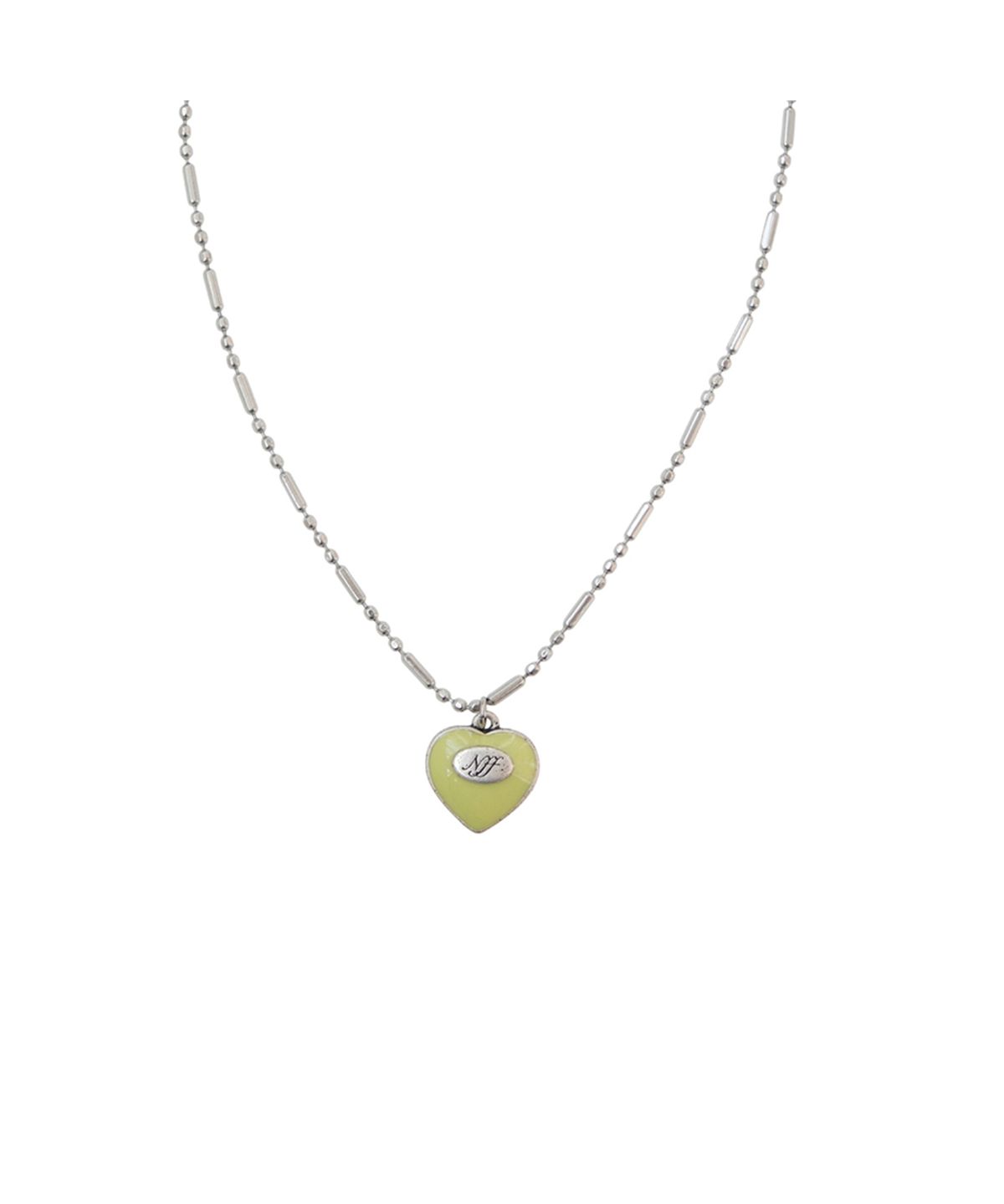엔프프(NFF) heart polish necklace_oilve
