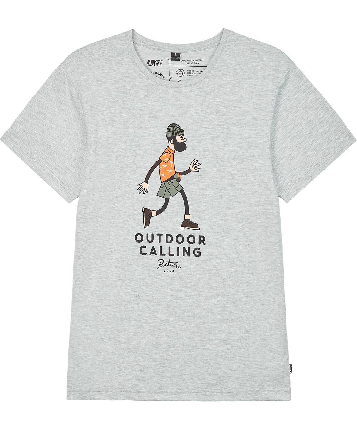 픽쳐오가닉클로딩(PICTURE ORGANIC CLOTHING) 머레이 반팔 티셔츠 (그레이 멜란지)