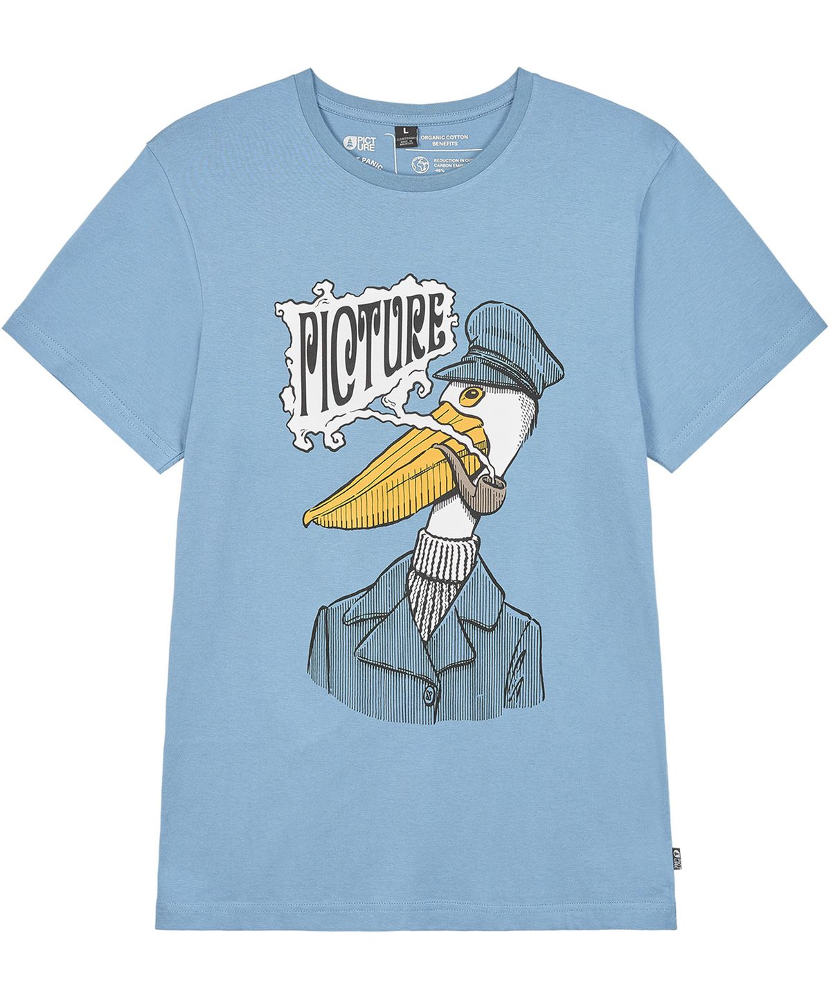 픽쳐오가닉클로딩(PICTURE ORGANIC CLOTHING) 패스코 반팔 티셔츠 (코펜블루)