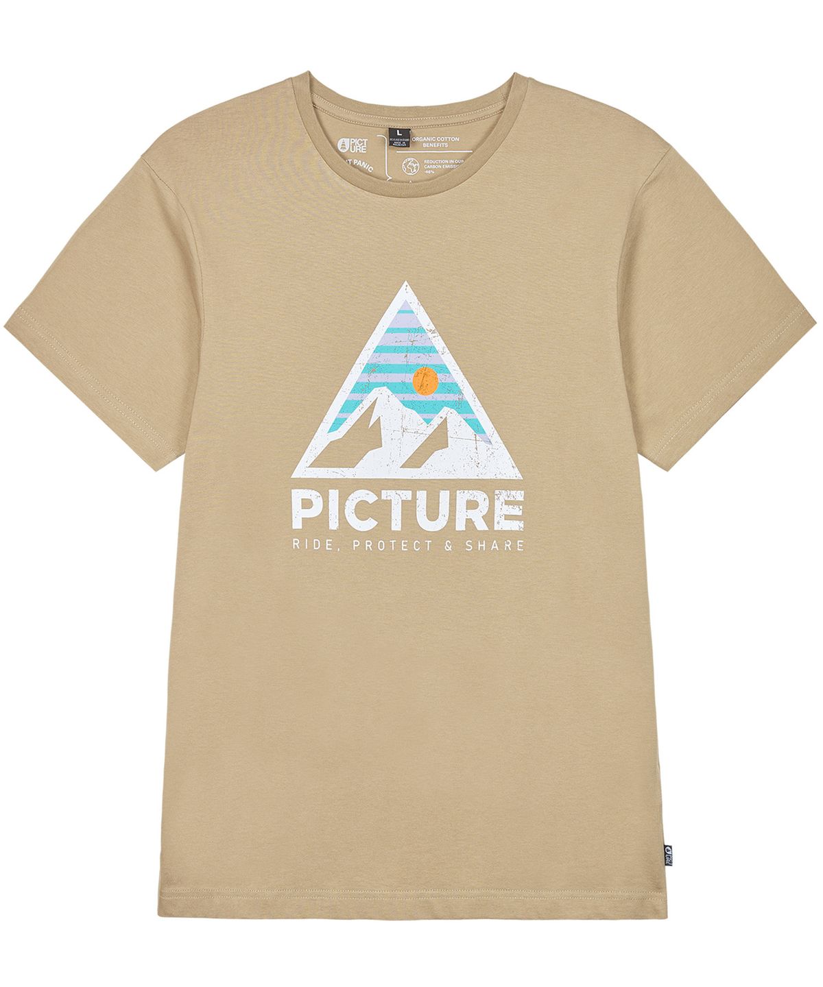 픽쳐오가닉클로딩(PICTURE ORGANIC CLOTHING) 어쎈틱 반팔 티셔츠 (다크스톤)