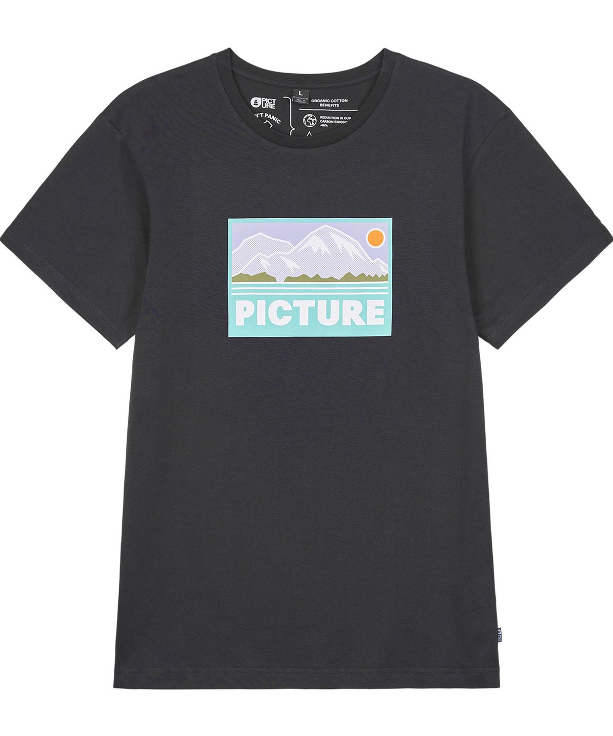 픽쳐오가닉클로딩(PICTURE ORGANIC CLOTHING) 페인 반팔 티셔츠 (블랙)