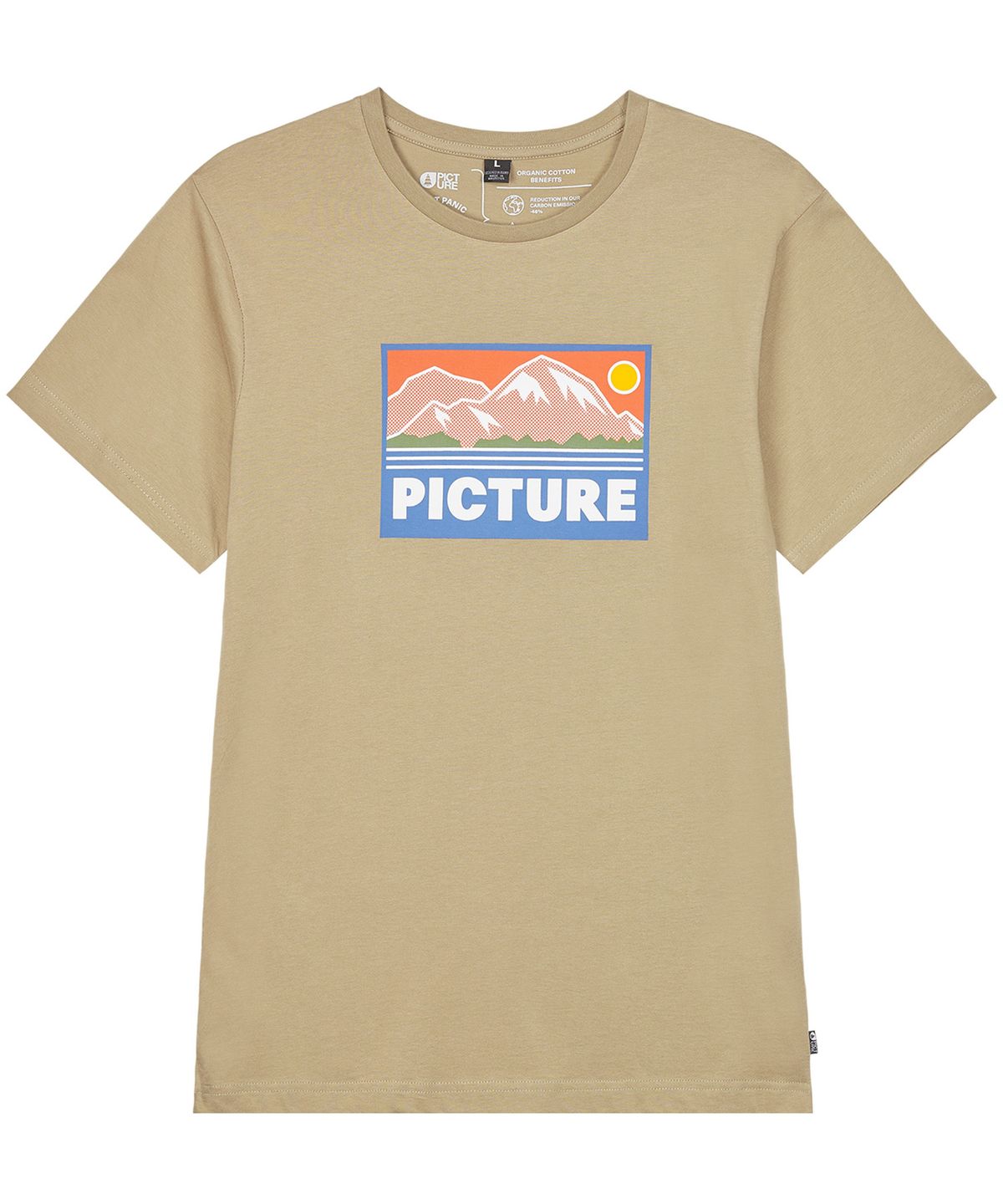 픽쳐오가닉클로딩(PICTURE ORGANIC CLOTHING) 페인 반팔 티셔츠 (다크스톤)