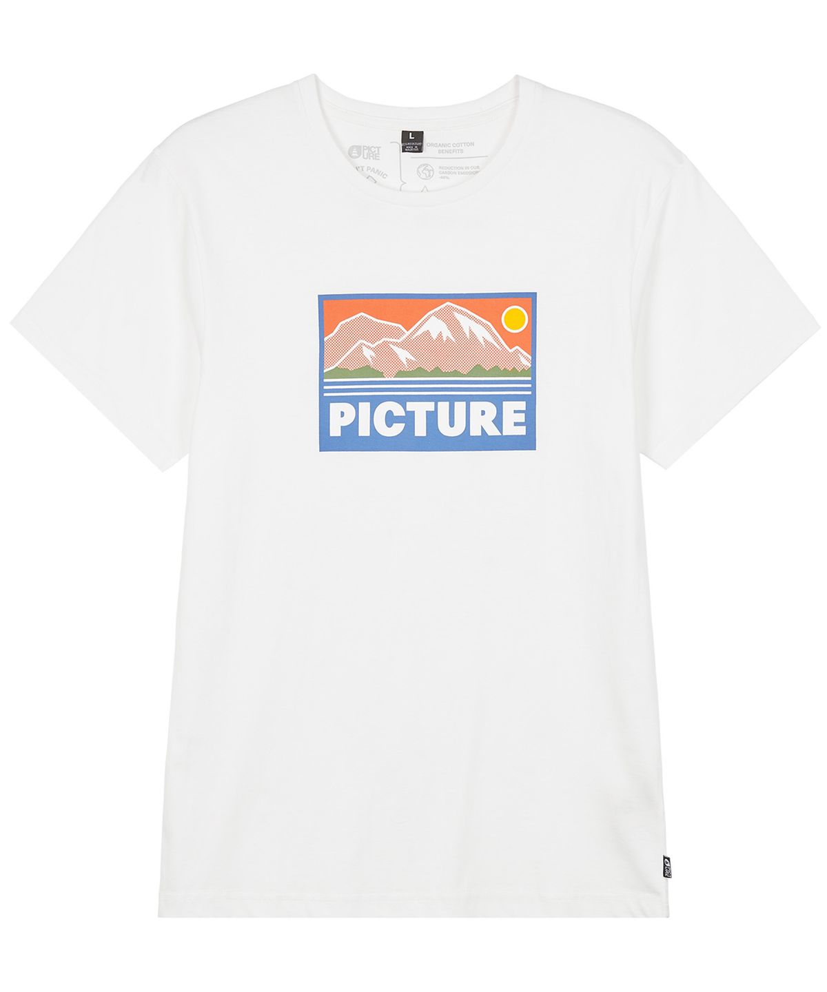 픽쳐오가닉클로딩(PICTURE ORGANIC CLOTHING) 페인 반팔 티셔츠 (화이트)