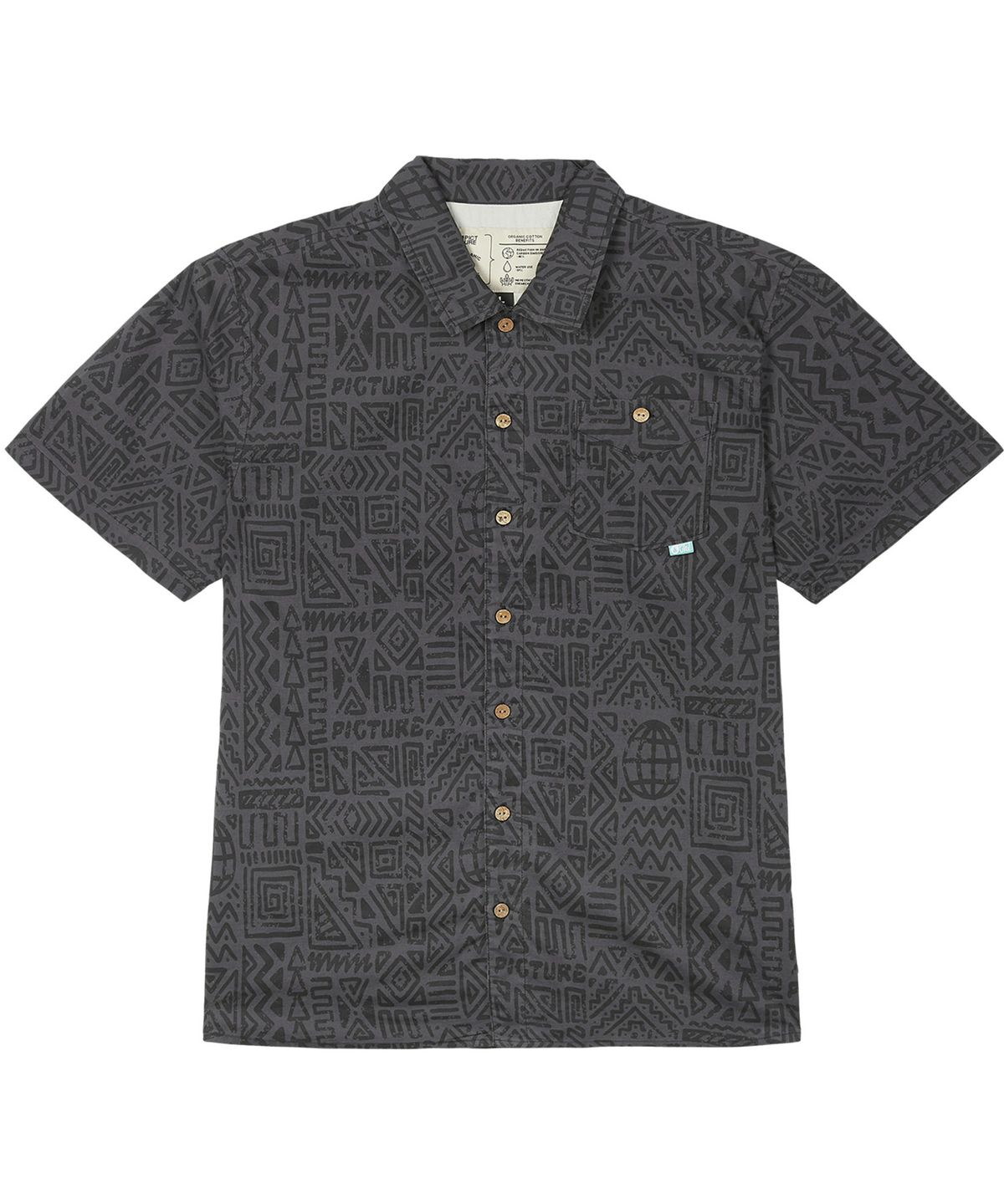 픽쳐오가닉클로딩(PICTURE ORGANIC CLOTHING) 마타이코나 하와이언 반팔셔츠 (구에이나 프린트)