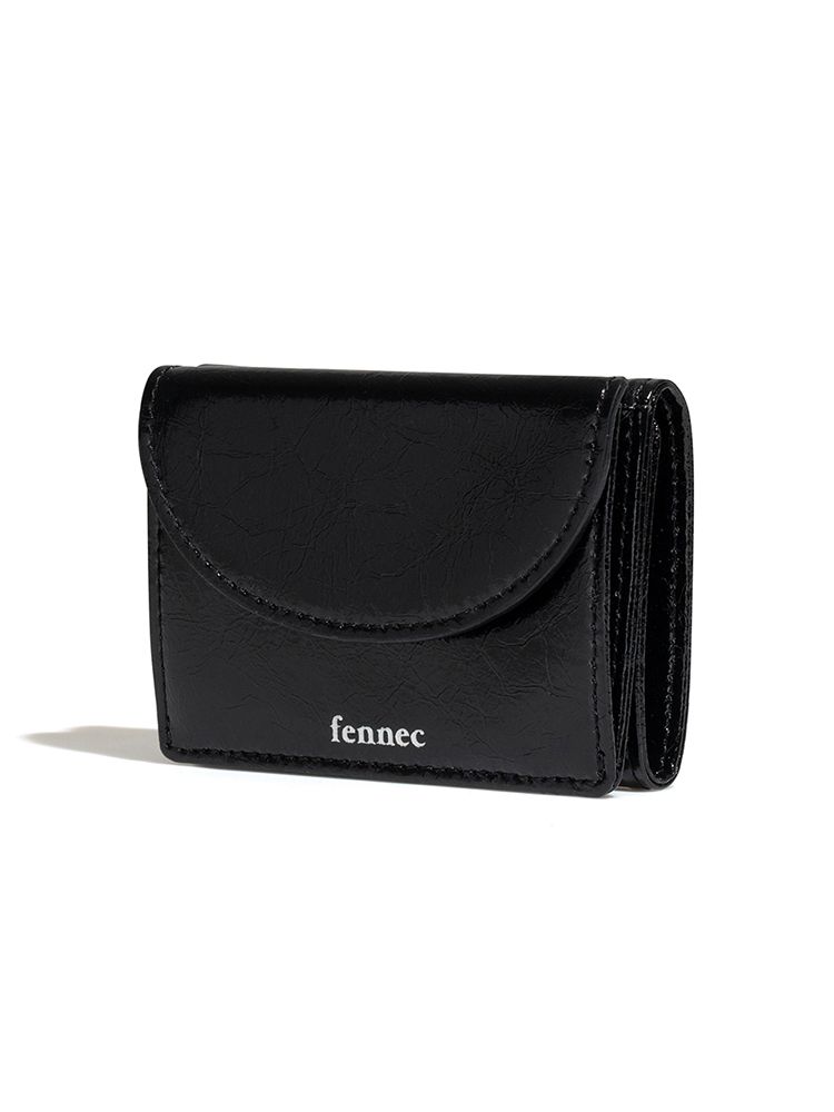 折りたたみ財布 Fennec CRINKLE HALFMOON MINI WALLET BLACK FM1WT01BKF MUSINSA公式 | fennec CRINKLE HALFMOON MINI WALLET - BLACK