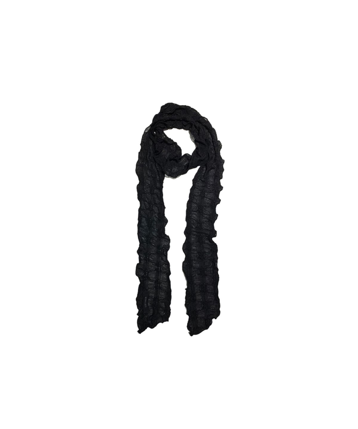 쿠키시(KOOKEESEE) 레이스 스카프 (블랙)