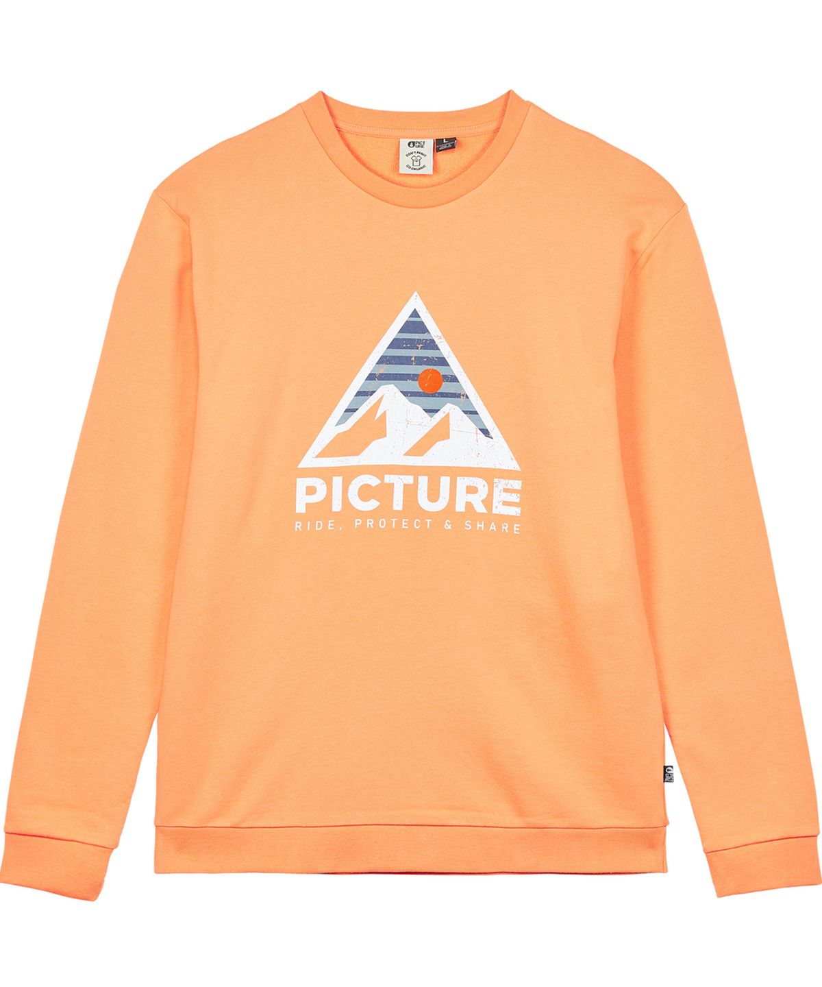 픽쳐오가닉클로딩(PICTURE ORGANIC CLOTHING) 어쎈틱 크루 맨투맨 (펌킨)