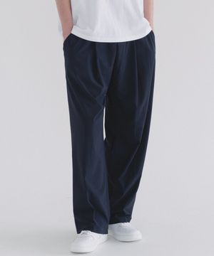 쿨 스판 원 턱 와이드 트레이닝 팬츠 (네이비)