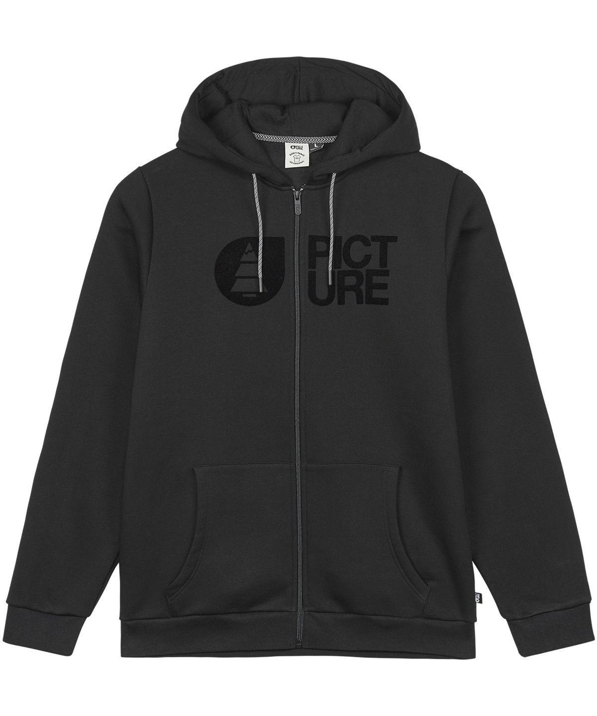 픽쳐오가닉클로딩(PICTURE ORGANIC CLOTHING) 베이스먼트 플락 짚업후디 (블랙)