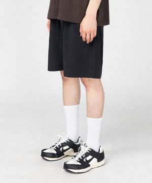 나일론 밴딩 숏 팬츠 - BLACK
