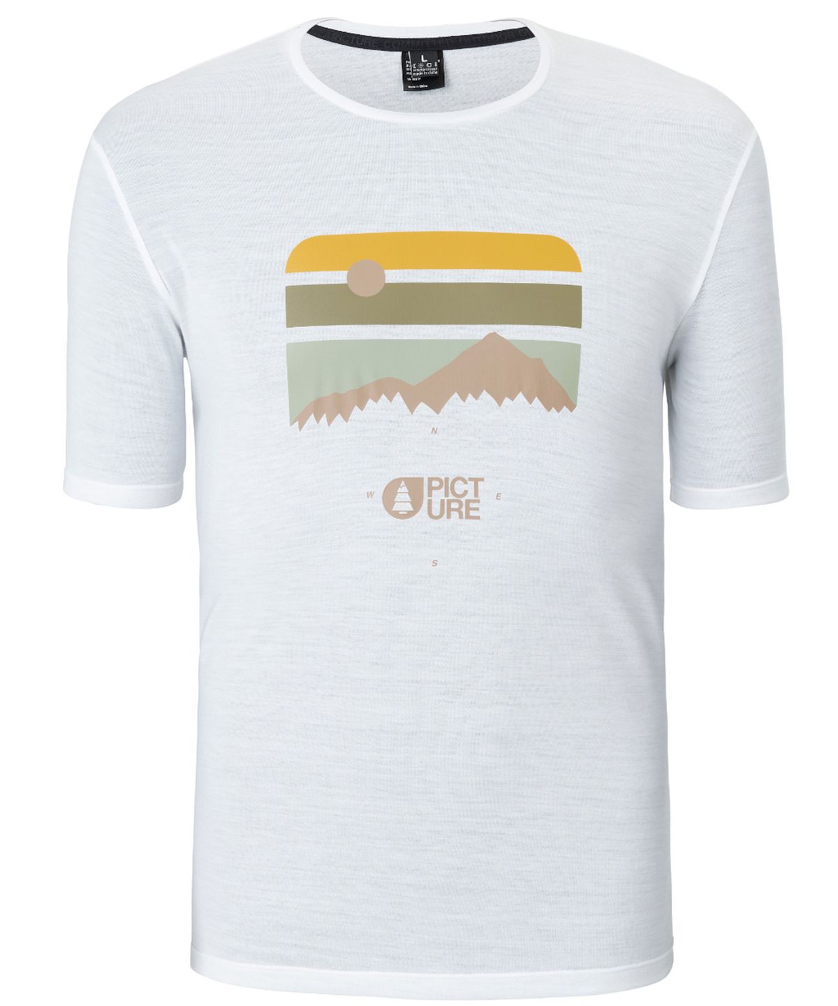 픽쳐오가닉클로딩(PICTURE ORGANIC CLOTHING) 티몬 기능성 아웃도어 반팔 티셔츠 (화이트)