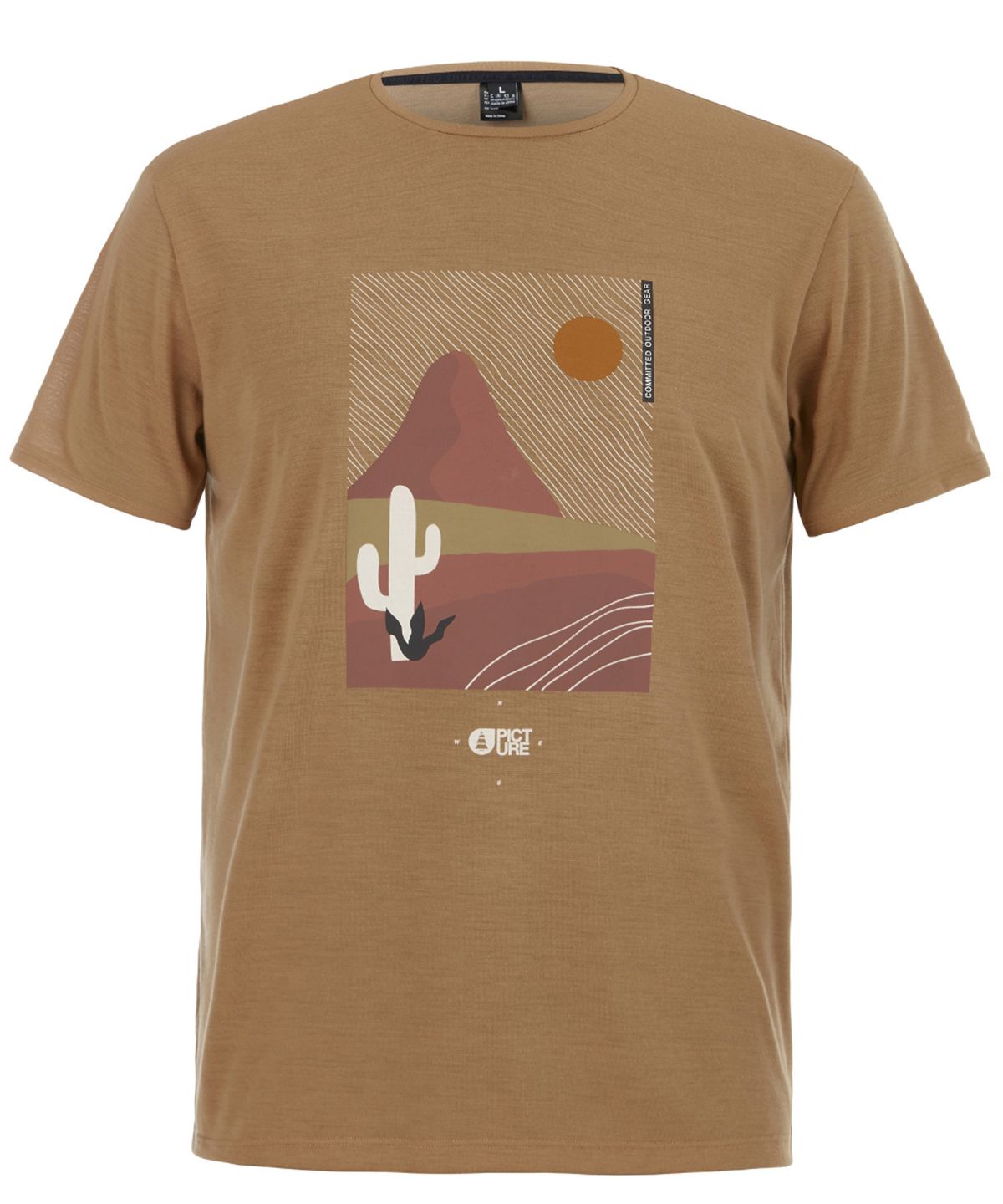 픽쳐오가닉클로딩(PICTURE ORGANIC CLOTHING) 티몬 기능성 아웃도어 반팔 티셔츠 (다크스톤)