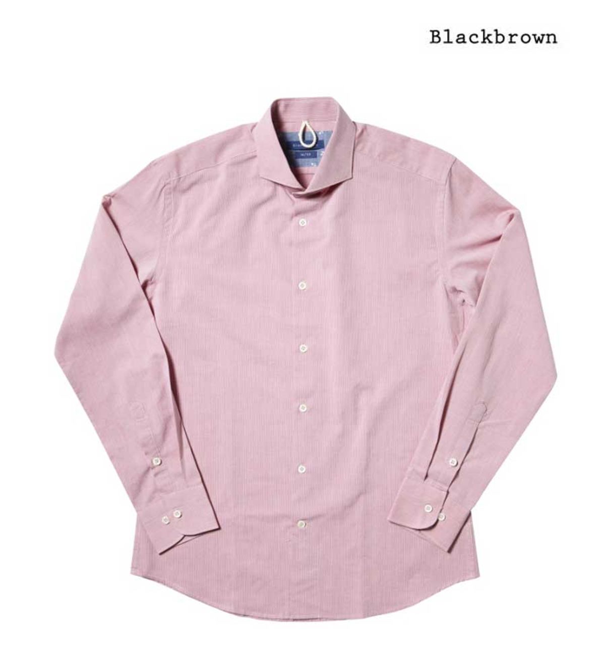 블랙브라운(BLACKBROWN) (LEGGIUNO) 도비프린트 코튼셔츠 [PINK]