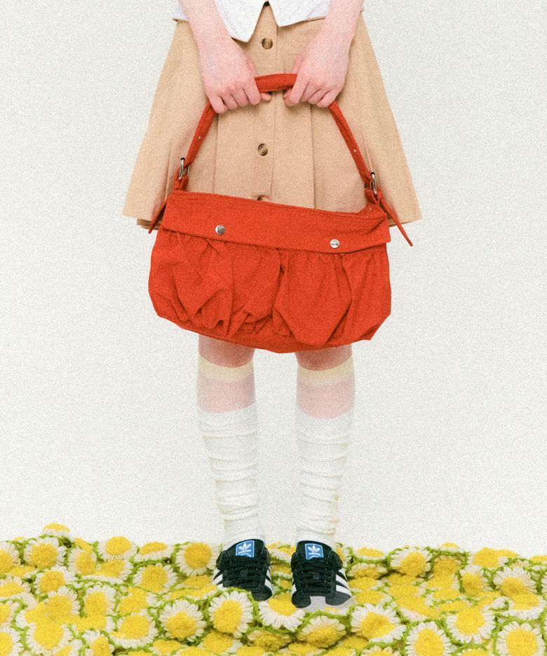 카고 투포켓 숄더백 레드