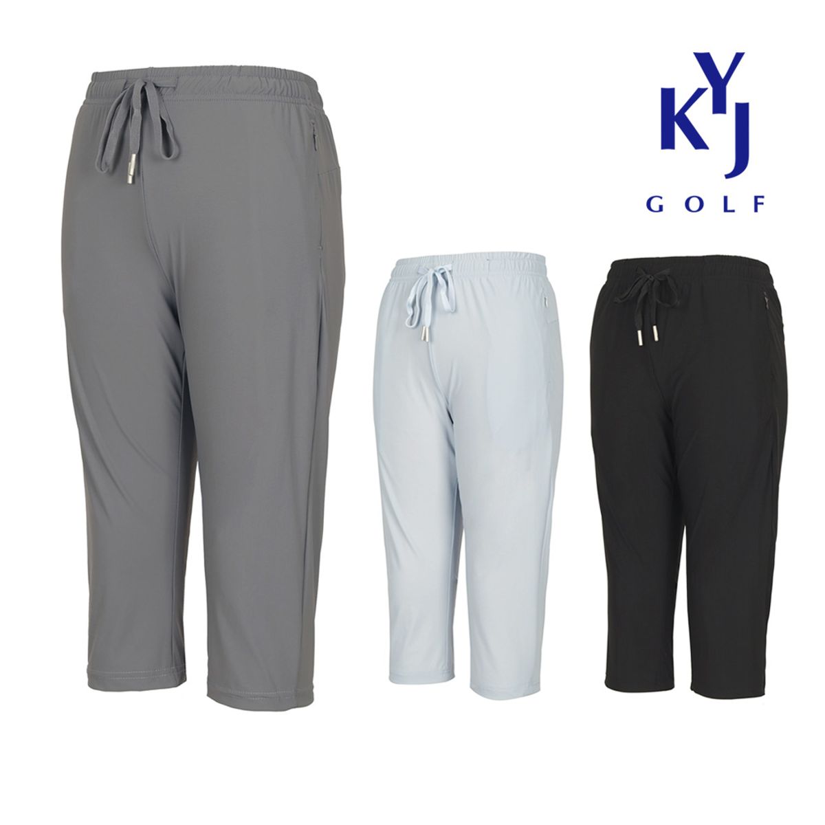 김영주 골프(KIM YOUNG JOO GOLF) 여성 카프리 냉감 아이스 슬림 스판밴딩 7부팬츠 KNMLHS69