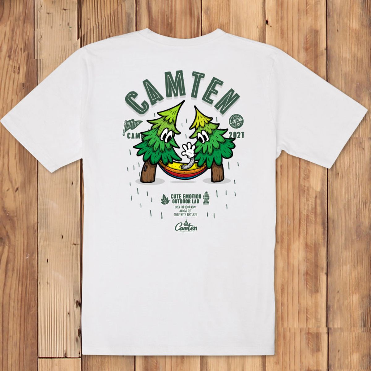 돌돌(DOLDOL) Camten-tshirts-48 감성 캠핑 브랜드 캠텐 캐릭터 그래픽 티셔츠 반팔티