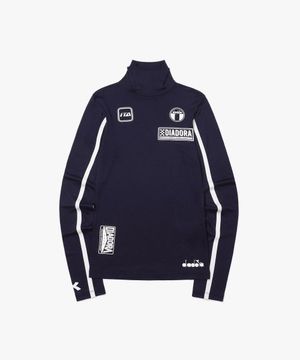 피트크루 하이넥 롱슬리브 우먼 BLUE