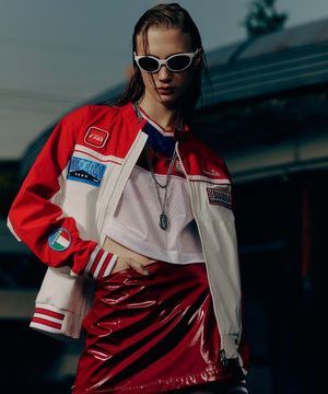 피트크루 컬러블럭 자켓 WHITE