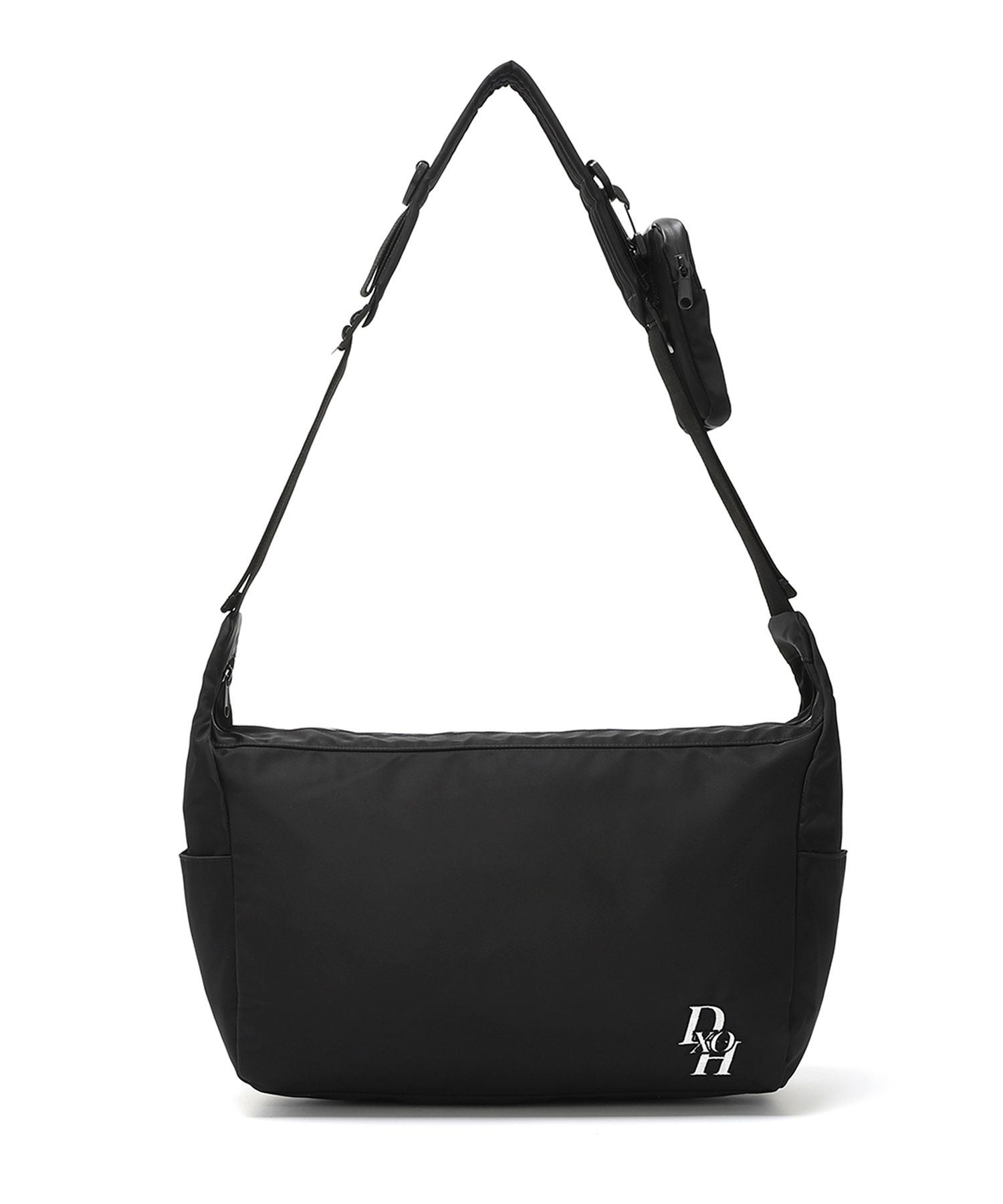【D.XO.H】23SS STACK LOGO MESSANGER BAG MUSINSA | D.XO.H Stack Logo Messenger Bag Black