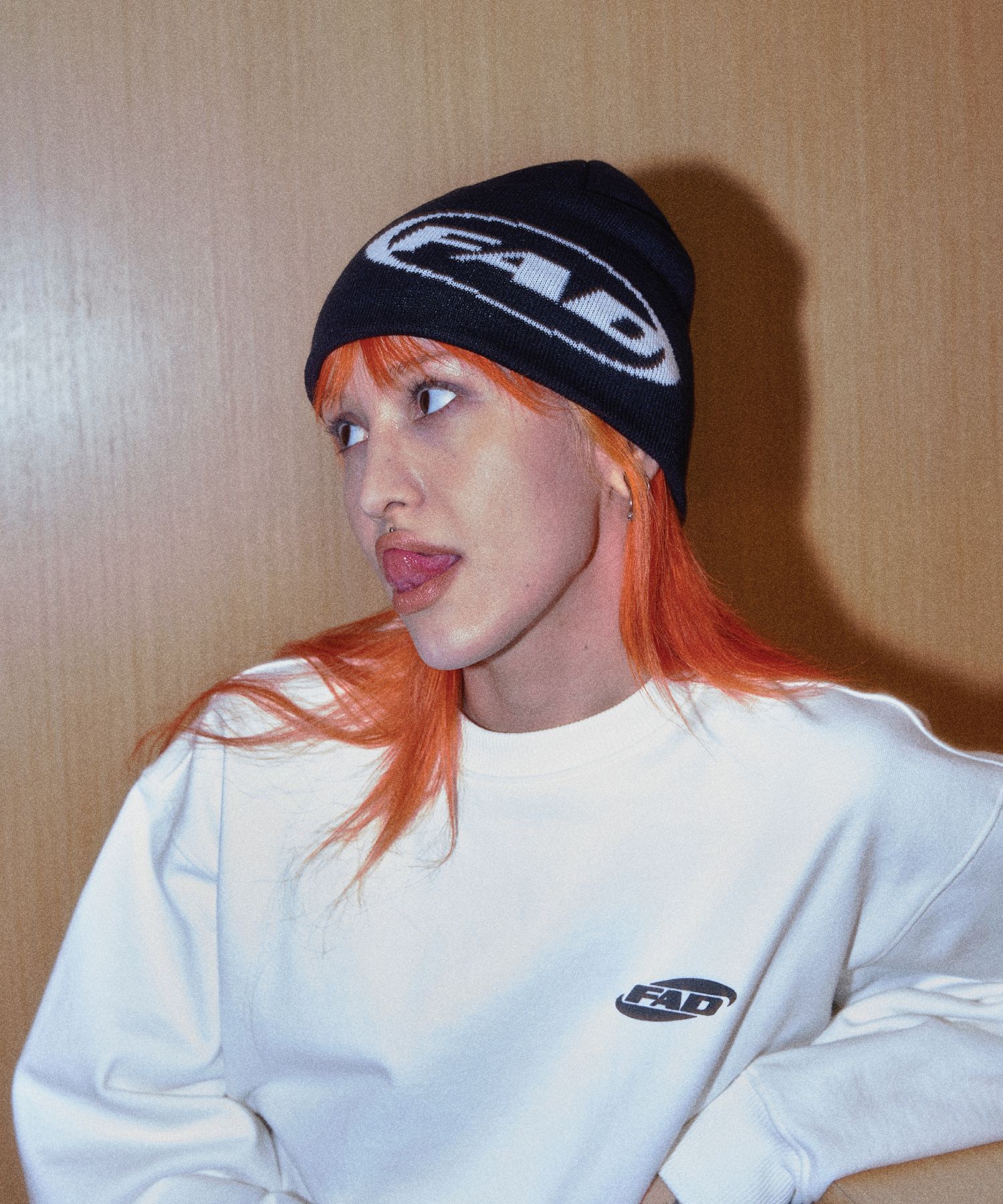 MUSINSA | FAD Circle Logo Beanie (Black)