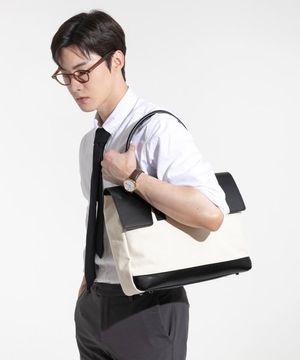 폴리건 라지플랩토트 [블랙아이보리]