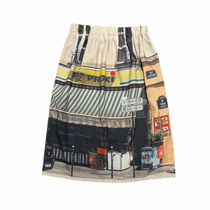 파리의 마켓 포토 스커트