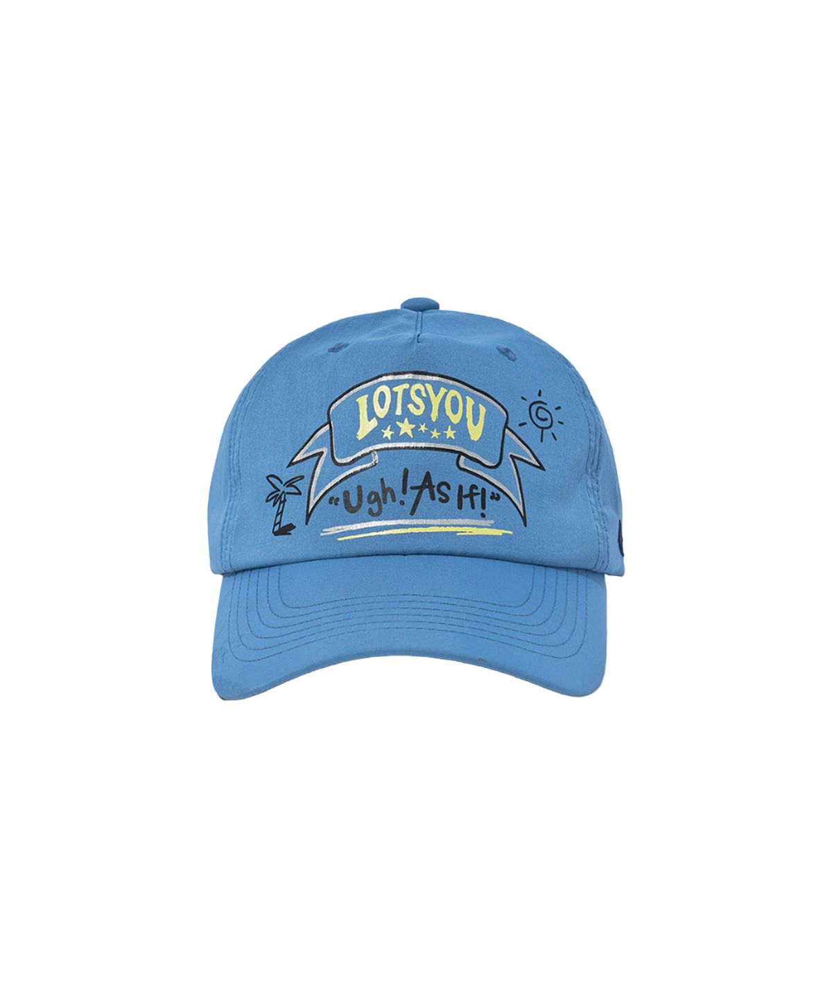 라츠유(LOTSYOU) lotsyou_Tropical nylon ball cap Blue
