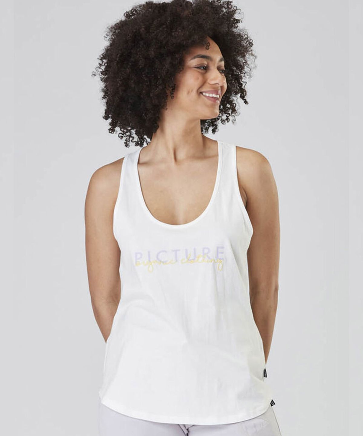 픽쳐오가닉클로딩(PICTURE ORGANIC CLOTHING) 에티 탱크탑 (화이트)