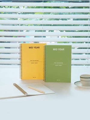 [2개세트] (만년형 6개월) 미드이어 위클리 플래너 A5_다이어리 스케쥴러