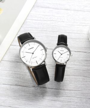 T41L-SSBK 더클래식 쿼츠 커플 워치 남여 가죽 시계