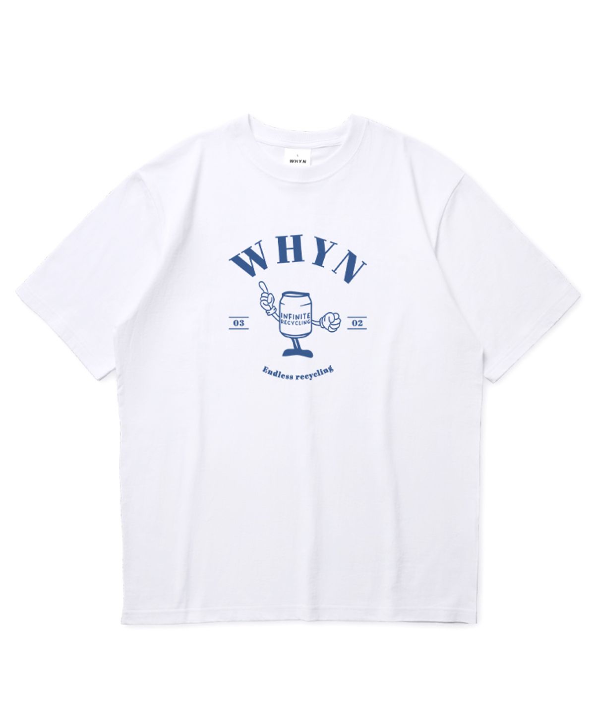 와이엔(WHYN) 무한재생 반팔티셔츠 F05BRD_WBX11073