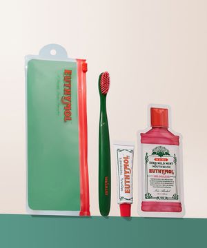 여행용 세트 (치약20g+칫솔+파우치) x 2개
