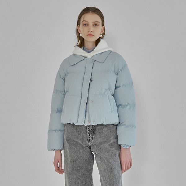 MUSINSA公式 | ATELIER NAIN クロップパーカーファーコートプディング 
