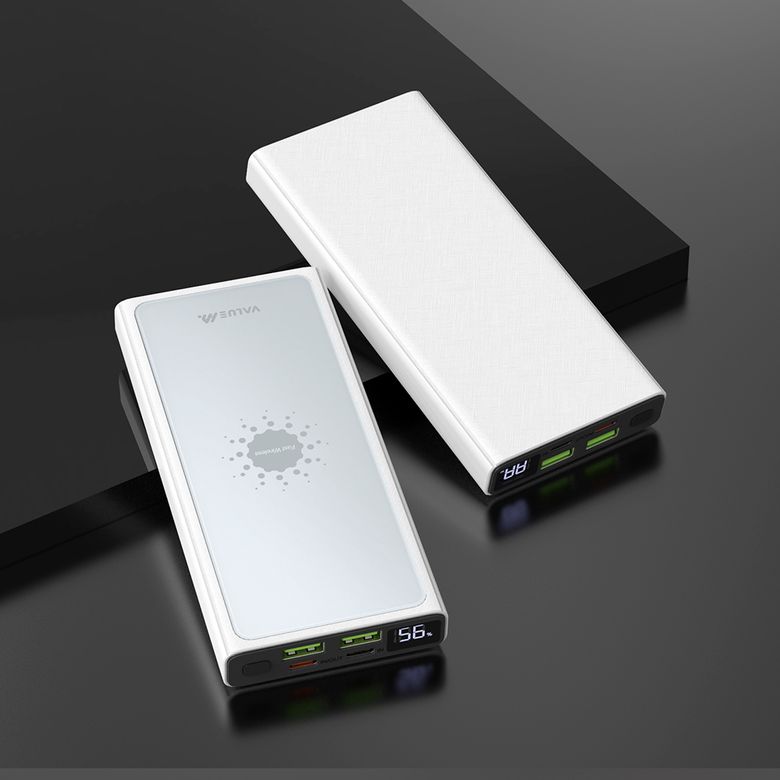 22.5W PD 고속 무선충전 보조배터리 10000mAh(CtoC케이블+흡착패드)
